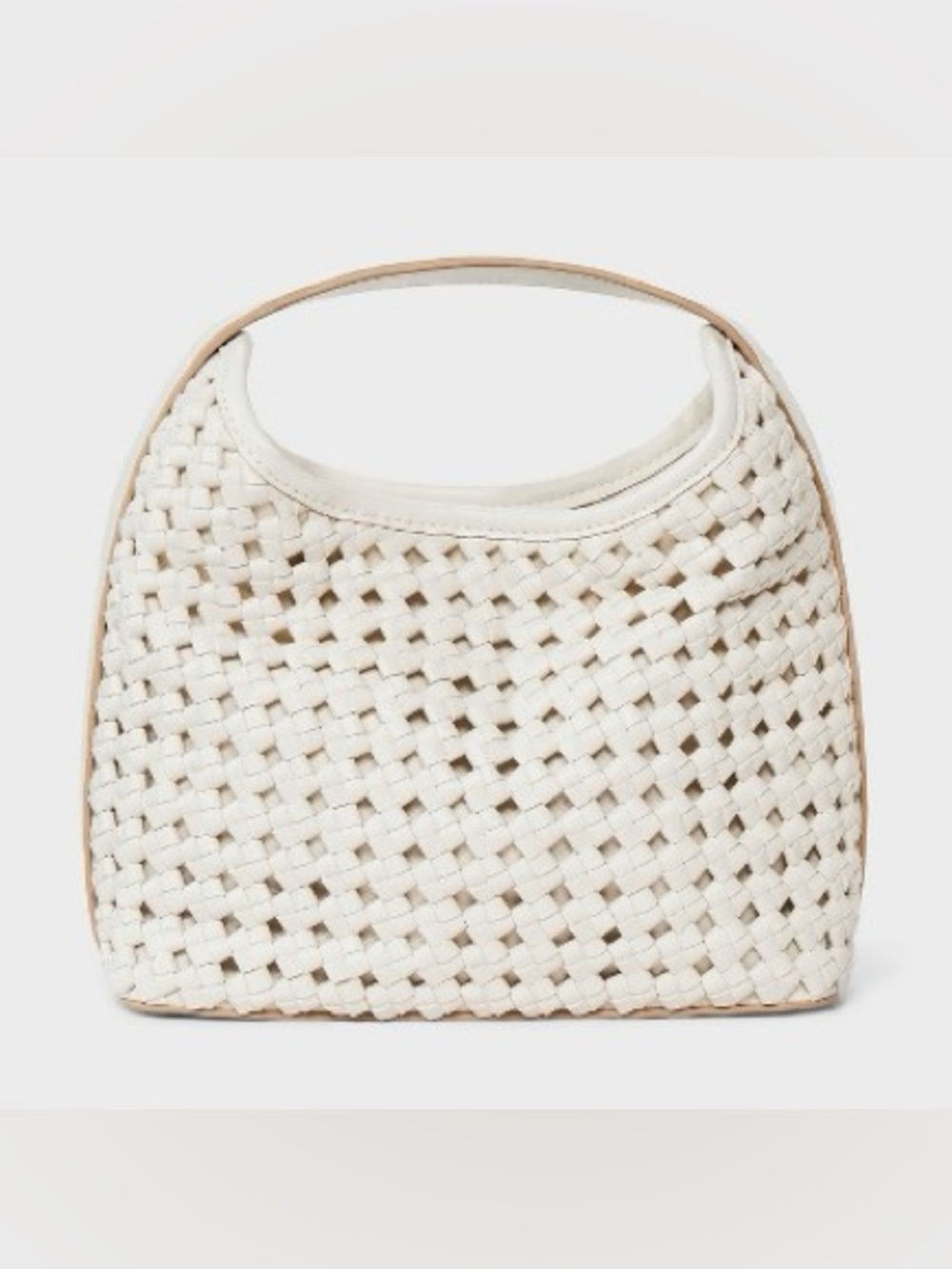 A New Day Mini Slouchy Handbag Basket Weave Pattern